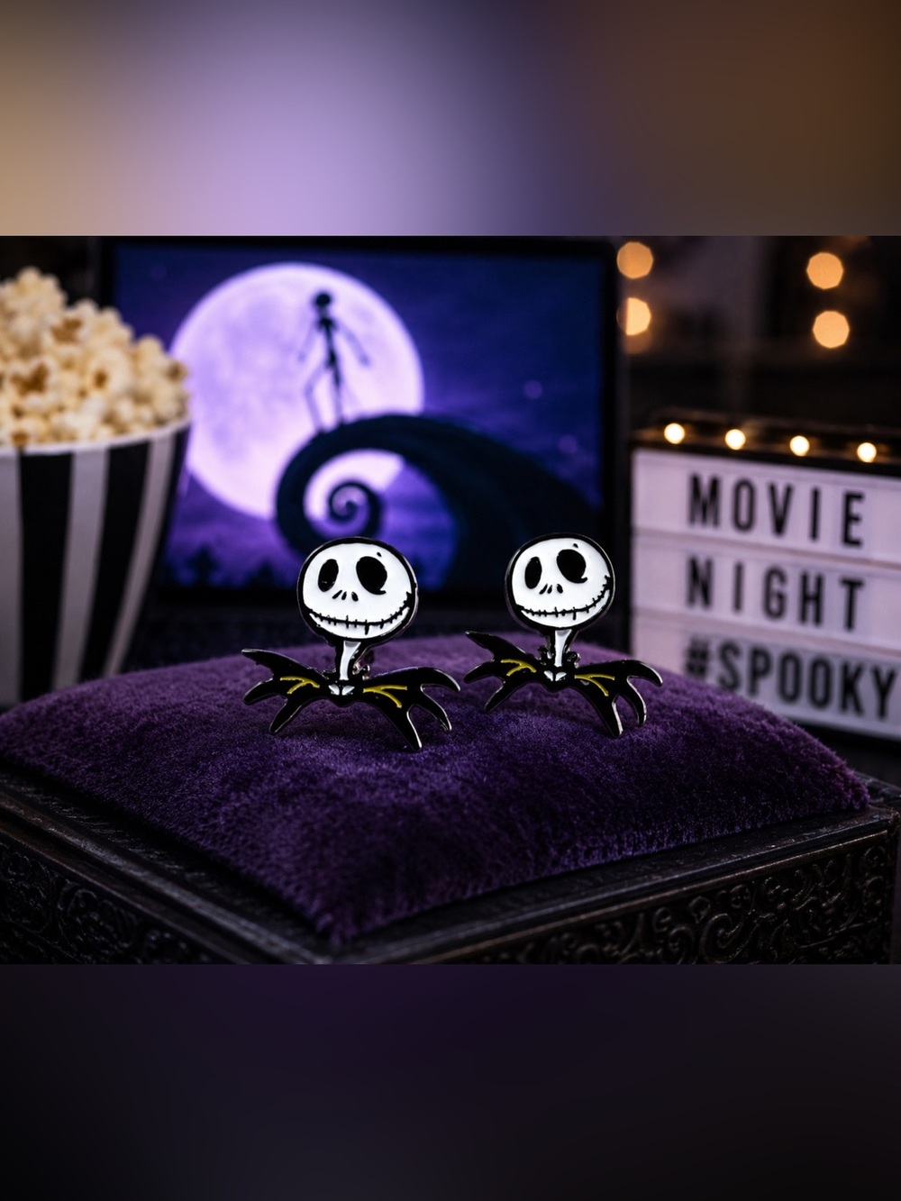 Jack Skellington The Nightmare Before Christmas Earrings NWT